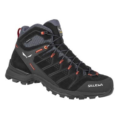 Salewa Wanderschuhe Alp Mate Mid PowerTex (Wildleder, wasserdicht) schwarz Herren